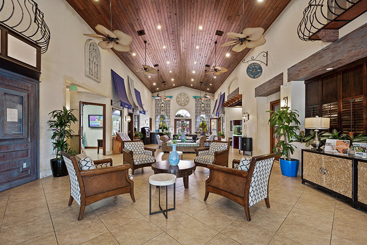 Paradise Palms Interior of Clubhouse