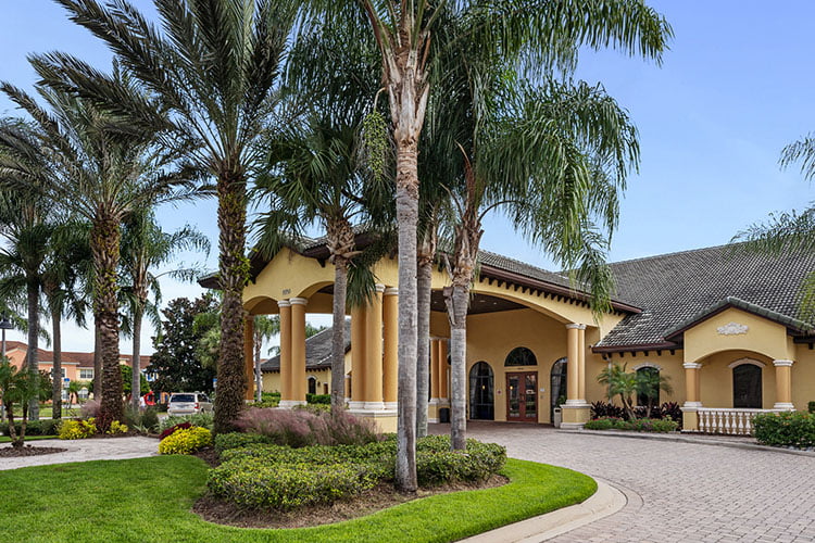 Clubhouse Entrance at Paradise Palms Resort