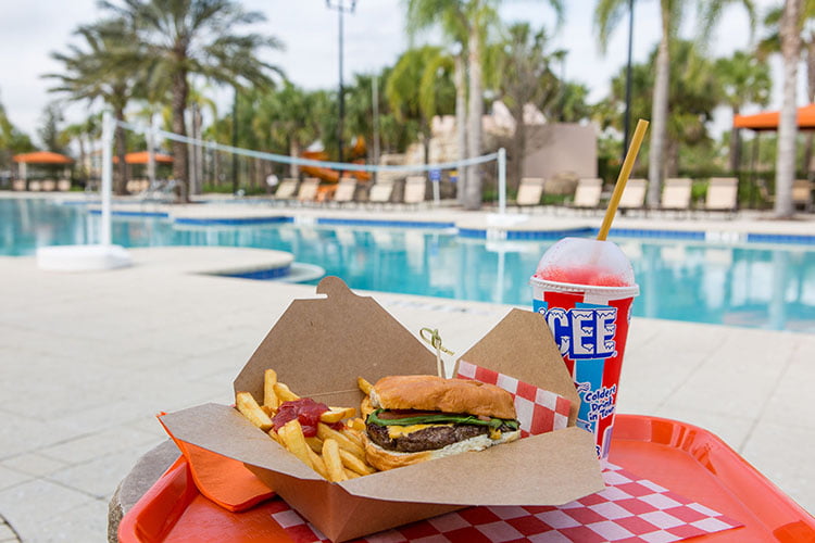 Poolside Lunch