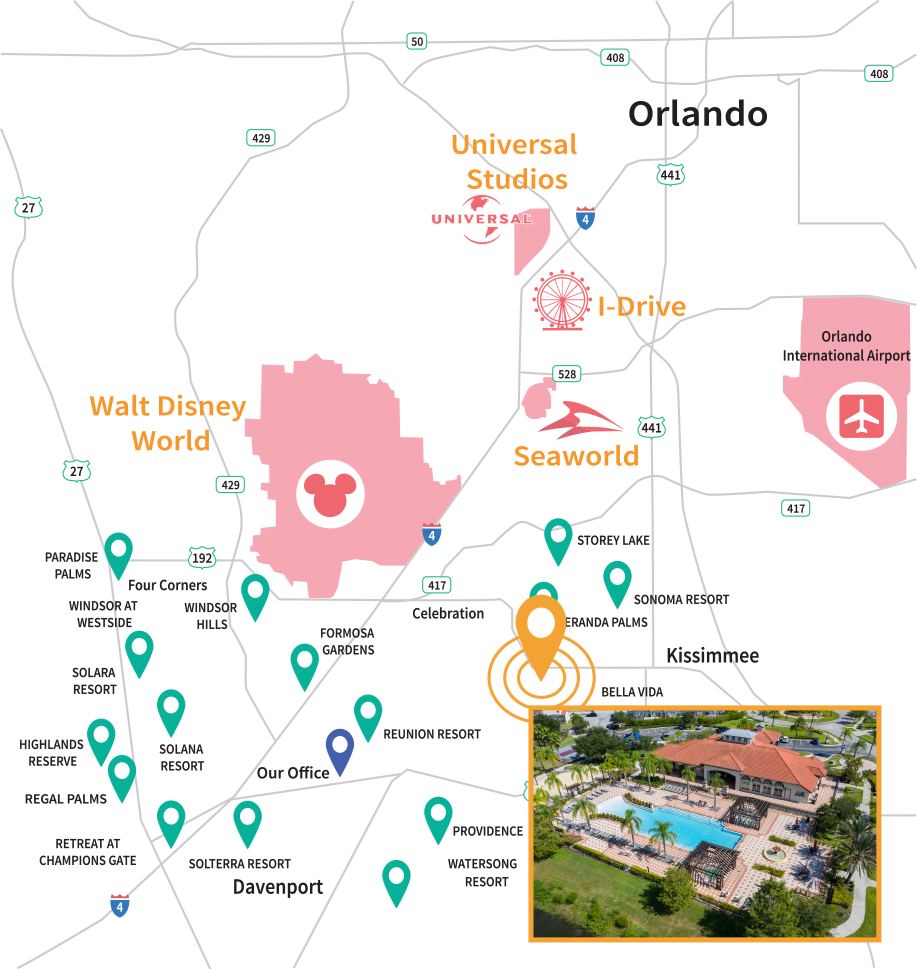 Bella Vida Location Map