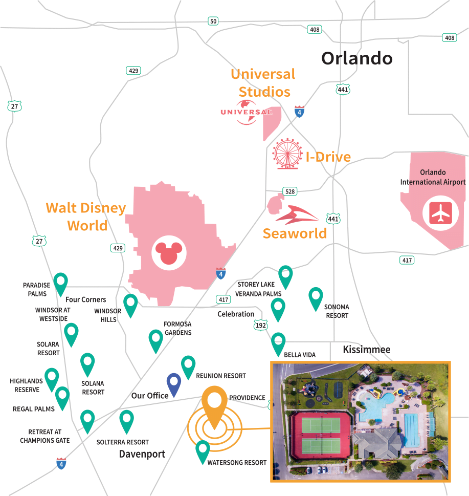 Providence Golf Resort Location Map