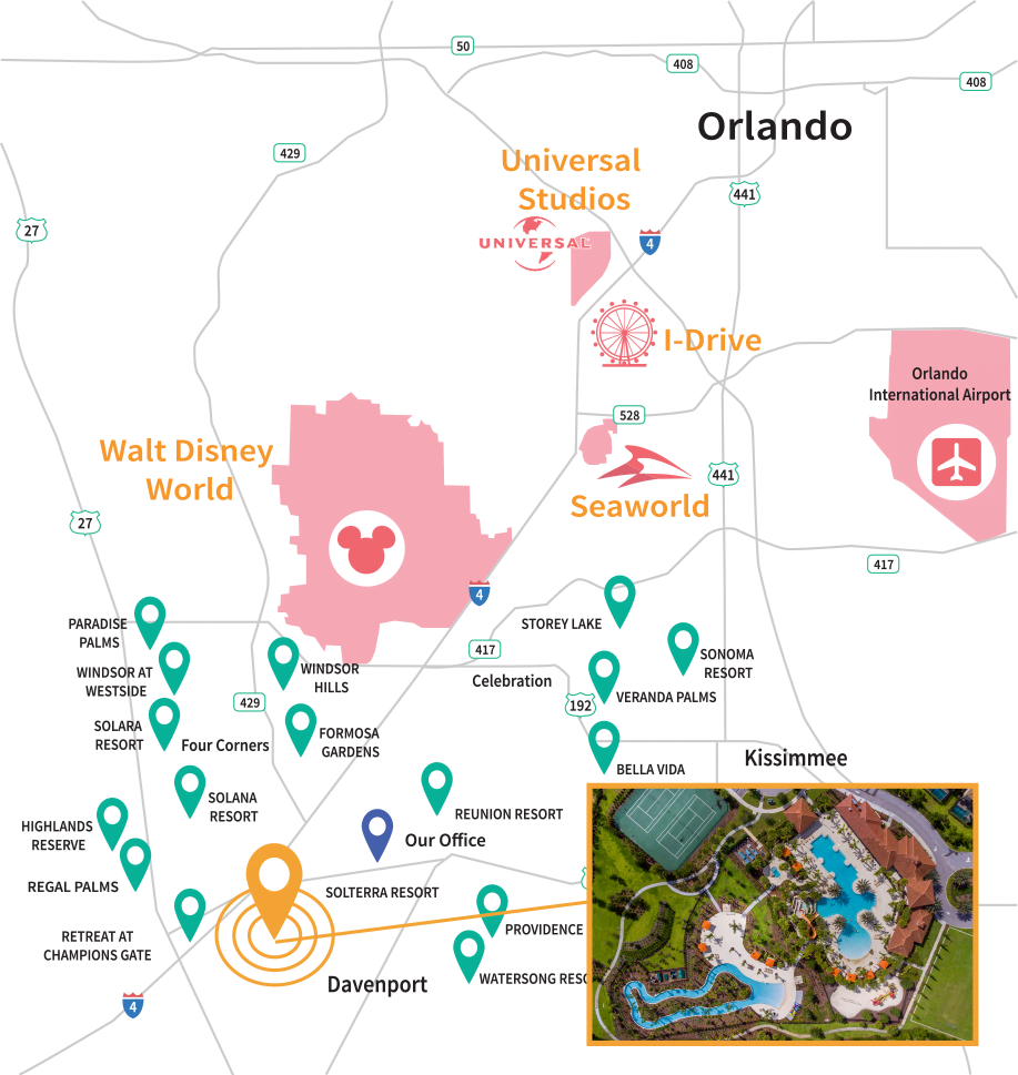 Solterra Resort Location Map
