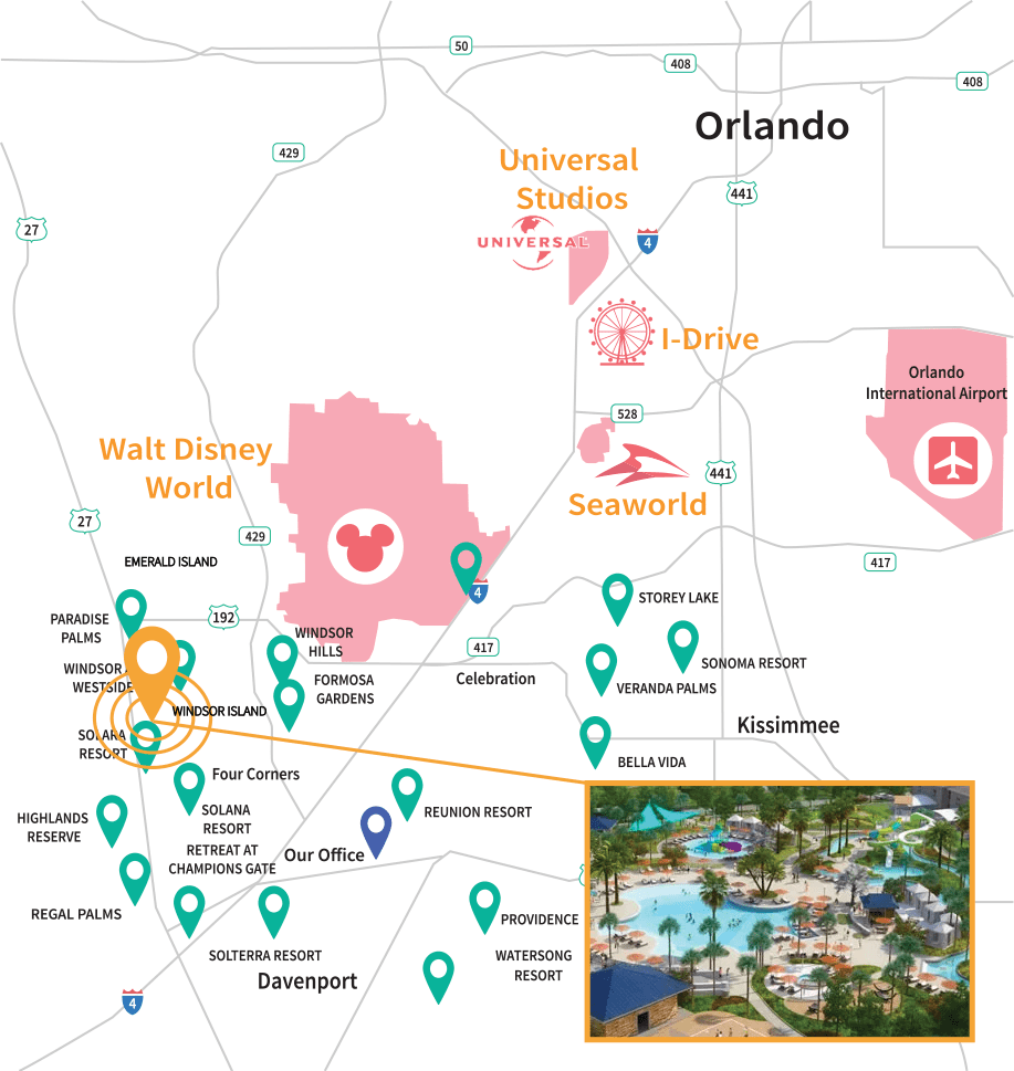 Windsor Island Location Map